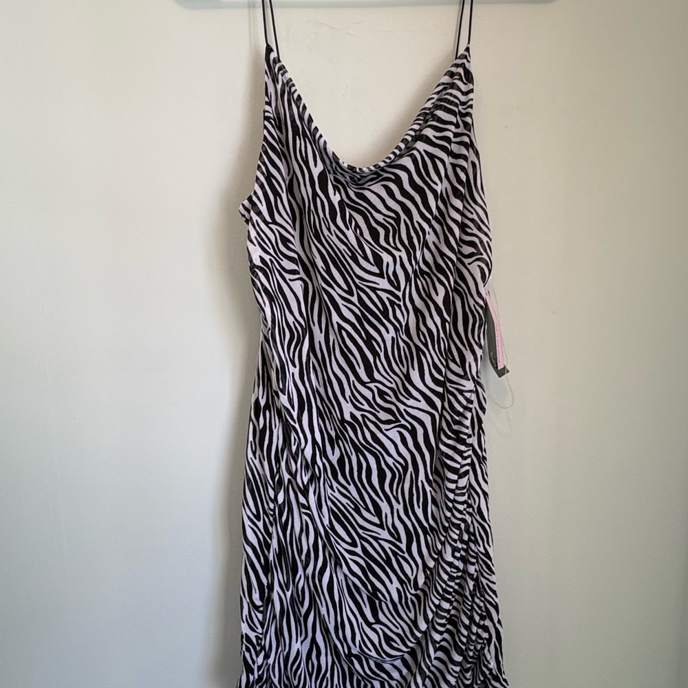 Wild Fable Black and White Zebra Mini Dress